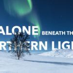 Alone Beneath the Northern Lights Poster