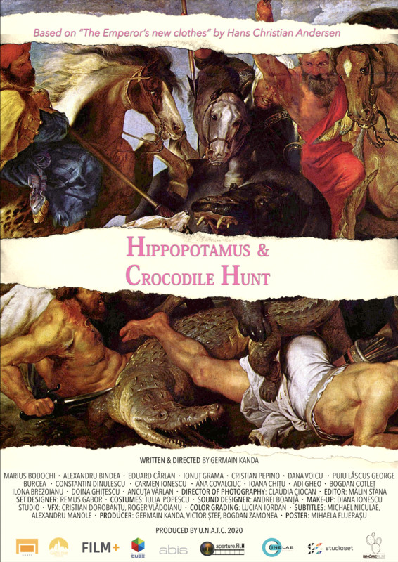 Hippopotamus & Crocodile Hunt Poster