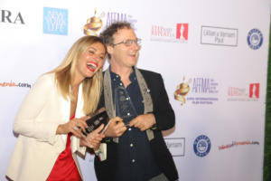 Sveva Alviti (Career Achievement Award) and Ari Gold (The Song of Sway Lake - Best Direction)